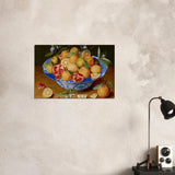 Still Life with Lemons, Oranges, and a Pomegranate by Jacob van Hulsdonck | Vintage Art Print - Aluminum Print - 50x75 cm / 20x30″ - 