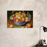 Still Life with Lemons, Oranges, and a Pomegranate by Jacob van Hulsdonck | Vintage Art Print - Aluminum Print - 60x90 cm / 24x36″ - 