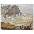 Stormy Sea at Étretat by Claude Monet | Wall art Print - Acrylic Print - 40x50 cm / 16x20″ - 