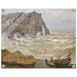 Stormy Sea at Étretat by Claude Monet | Wall art Print - Acrylic Print - 40x50 cm / 16x20″ - 