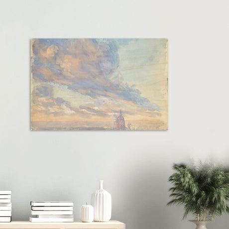 Study of clouds by Francis Lathrop - Wood Prints - 60x90 cm / 24x36″ - 10 mm