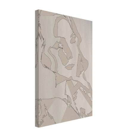 Subtle Shades of Thought | Minimalist Wall art Print - Canvas - 30x45 cm / 12x18″ - 