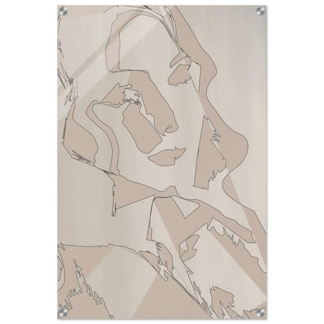 Subtle Shades of Thought | Minimalist Wall art Print - Acrylic Print - 50x75 cm / 20x30″ - 