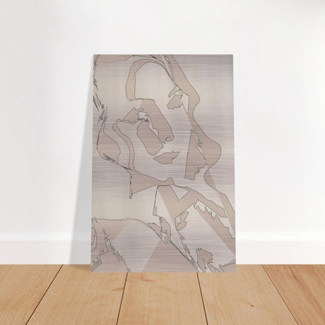 Subtle Shades of Thought | Minimalist Wall art Print - Brushed Aluminum Print - 30x45 cm / 12x18″ - 