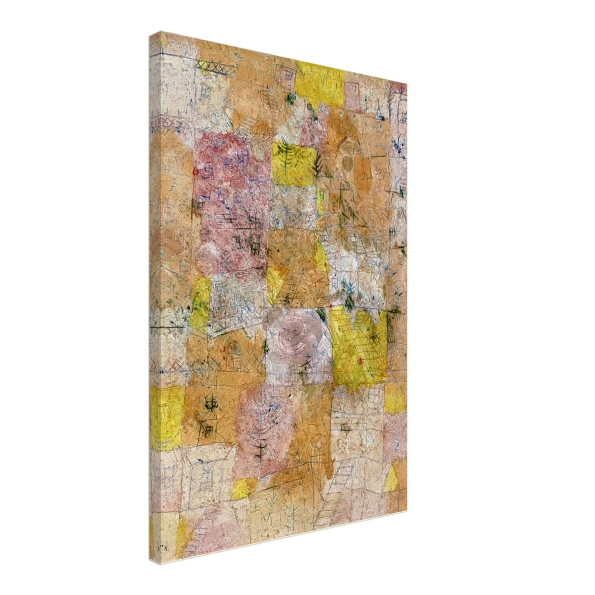 Suburban Idyll by Paul Klee - Canvas - 50x75 cm / 20x30″ - Thick