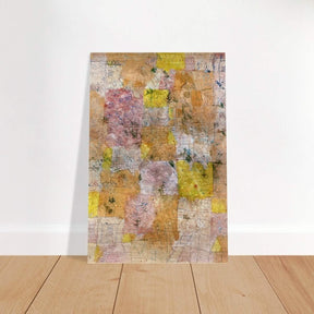 Suburban Idyll by Paul Klee - Brushed Aluminum Print - 40x60 cm / 16x24″ - 