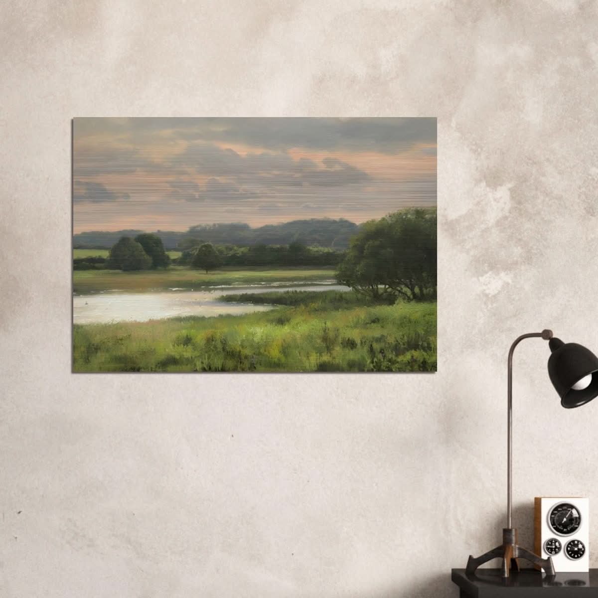 Summer Evening by Peter Barker - Brushed Aluminum Print - 70x100 cm / 28x40″ - 