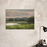 Summer Evening by Peter Barker - Brushed Aluminum Print - 70x100 cm / 28x40″ - 