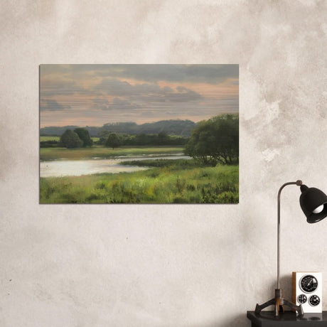 Summer Evening by Peter Barker - Brushed Aluminum Print - 70x100 cm / 28x40″ - 