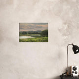 Summer Evening by Peter Barker - Brushed Aluminum Print - 40x60 cm / 16x24″ - 