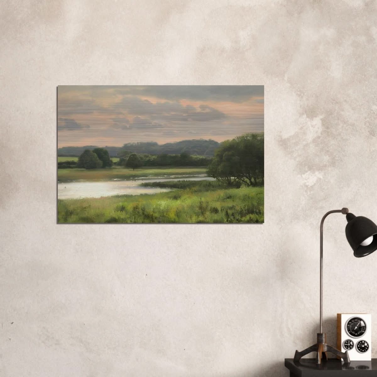 Summer Evening by Peter Barker - Brushed Aluminum Print - 60x90 cm / 24x36″ - 