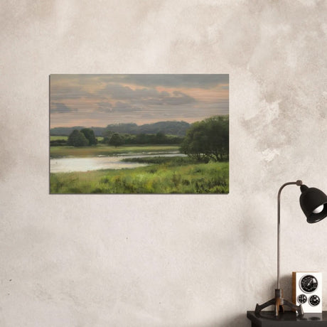 Summer Evening by Peter Barker - Brushed Aluminum Print - 60x90 cm / 24x36″ - 