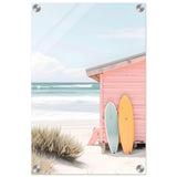 Sun, Surf & Simplicity | Minimalist Coastal Photography Wall art print - 30x45 cm / 12x18″ - Acrylic Print - 
