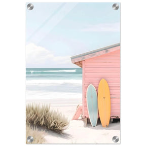 Sun, Surf & Simplicity | Minimalist Coastal Photography Wall art print - 30x45 cm / 12x18″ - Acrylic Print - 