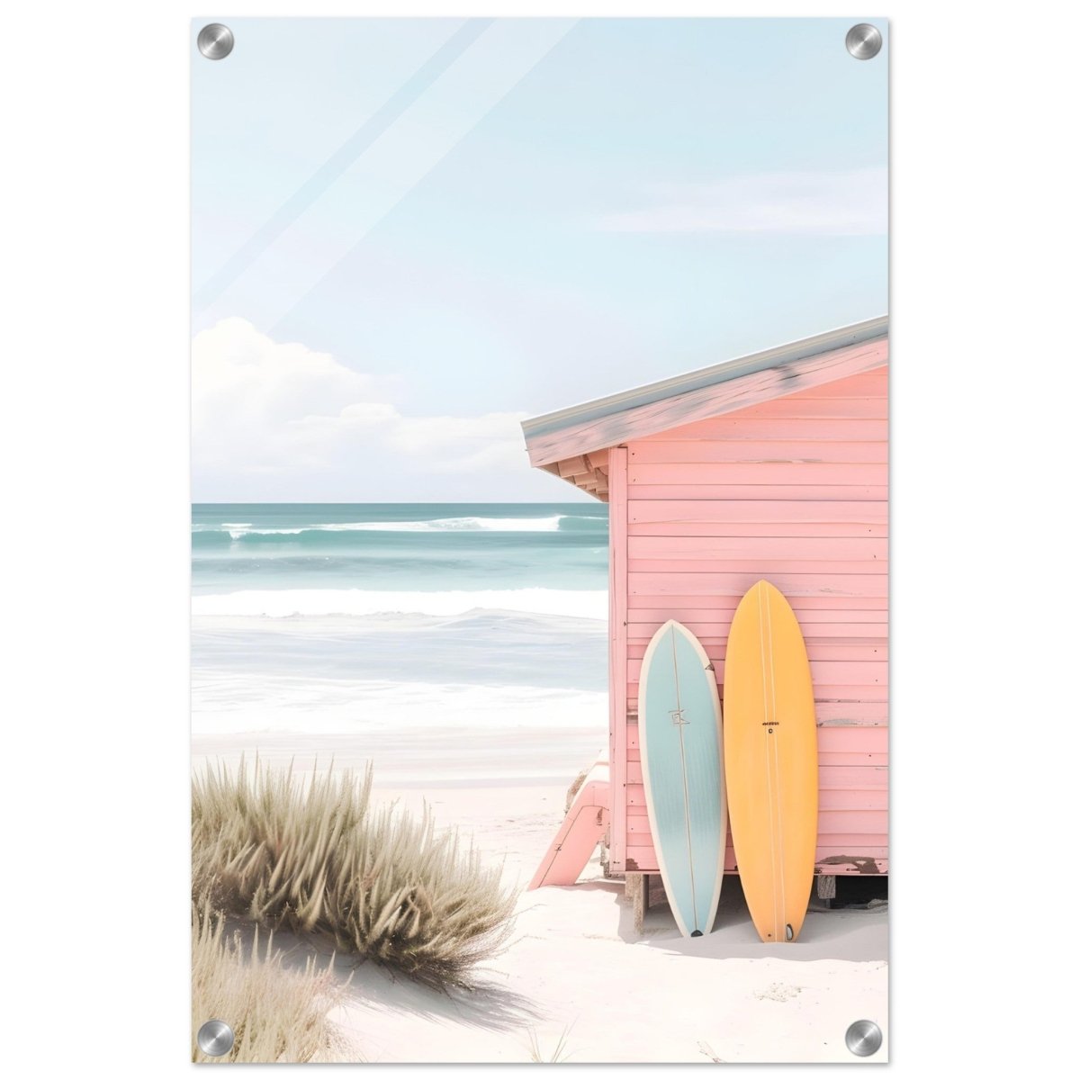 Sun, Surf & Simplicity | Minimalist Coastal Photography Wall art print - 40x60 cm / 16x24″ - Acrylic Print - 