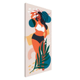 Sunlit Muse Canvas Print – Bold & Radiant Feminine Energy Art | 3 design options in 26 Sizes - 50x100 cm / 20x40″ - Design Option 3 - 