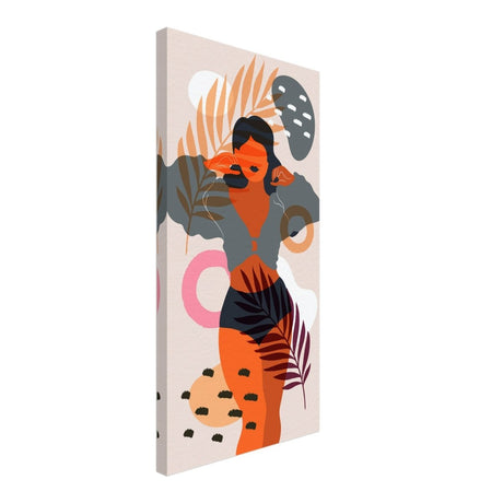 Sunlit Muse Canvas Print – Bold & Radiant Feminine Energy Art | 3 design options in 26 Sizes - 30x60 cm / 12x24″ - Design Option 1 - 