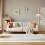 Sunrise Cream 4 - seater Sofa with 3 Cushions Set - Cream - 