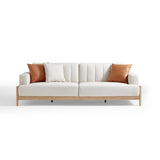 Sunrise Cream 4 - seater Sofa with 3 Cushions Set - Cream - 