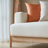 Sunrise Cream 4 - seater Sofa with 3 Cushions Set - Cream - 