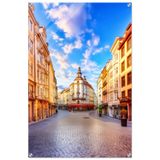 “Sunrise in the Old Town” – European Street Scene Wall Art Print - Acrylic Print - 60x90 cm / 24x36″ - 