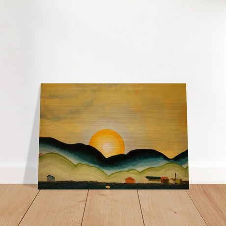 Sunrise, North Harbor by Arthur Dove - Brushed Aluminum Print - 70x100 cm / 28x40″ - 