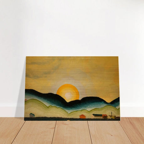 Sunrise, North Harbor by Arthur Dove - Brushed Aluminum Print - 30x45 cm / 12x18″ - 