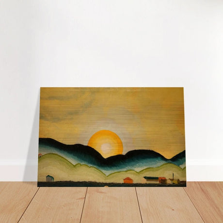 Sunrise, North Harbor by Arthur Dove - Brushed Aluminum Print - 60x90 cm / 24x36″ - 
