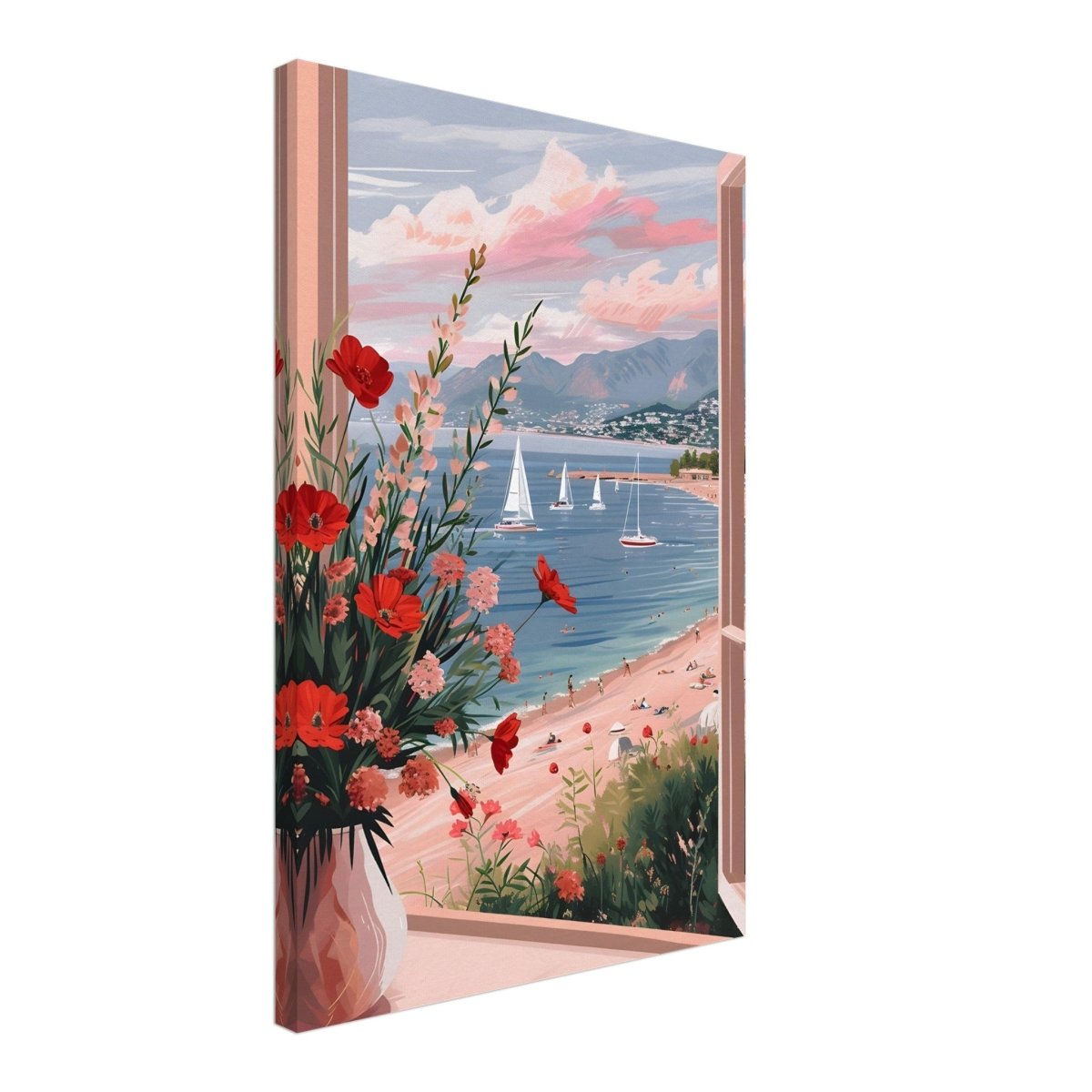 Sunset by the Bay | Contemporary Impressionism Wall art print - 40x60 cm / 16x24″ - Canvas - 