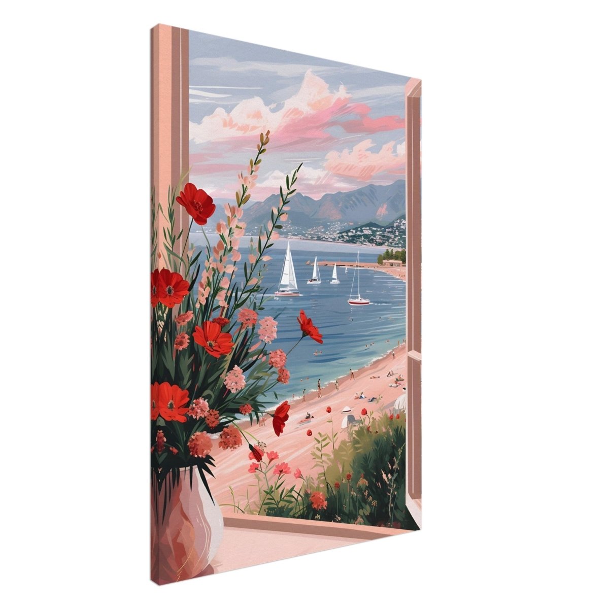 Sunset by the Bay | Contemporary Impressionism Wall art print - 60x90 cm / 24x36″ - Canvas - 