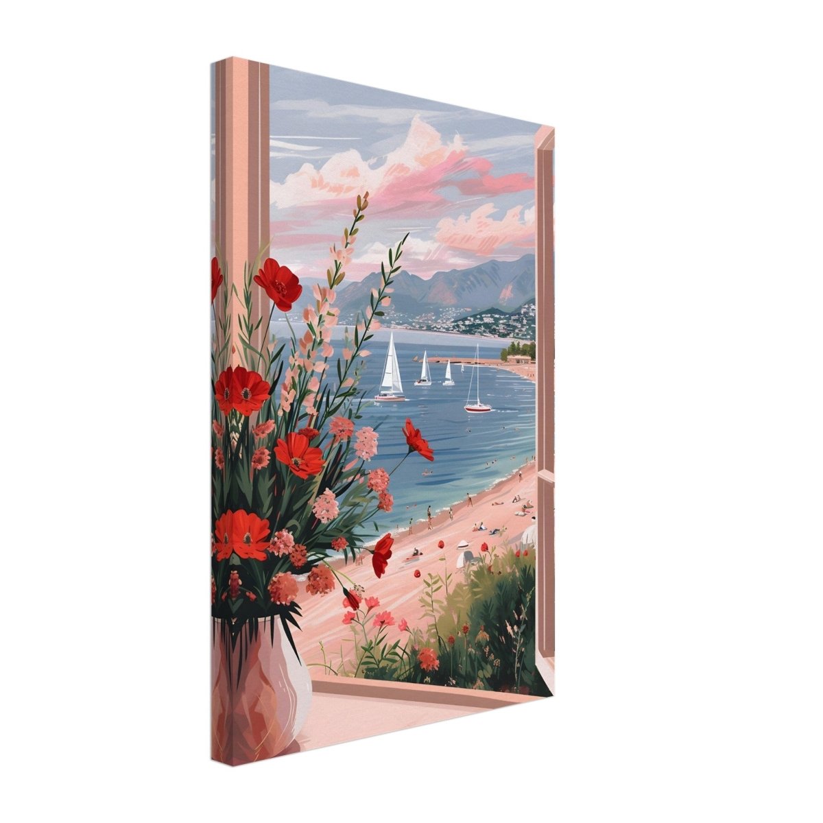 Sunset by the Bay | Contemporary Impressionism Wall art print - 30x45 cm / 12x18″ - Canvas - 