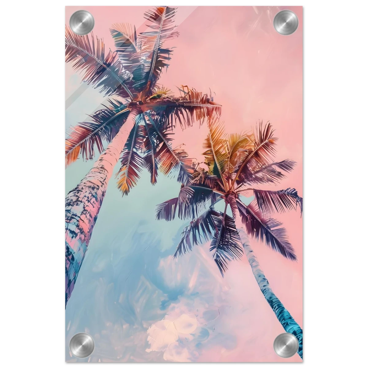 “Sunset Palms” | Wall Art Print - Acrylic Print - 20x30 cm / 8x12″ - 
