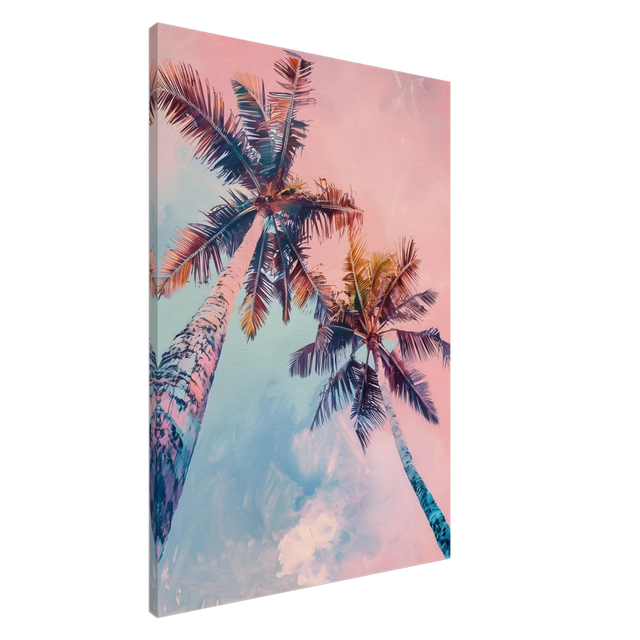 “Sunset Palms” | Wall Art Print - Canvas - 70x100 cm / 28x40″ - 