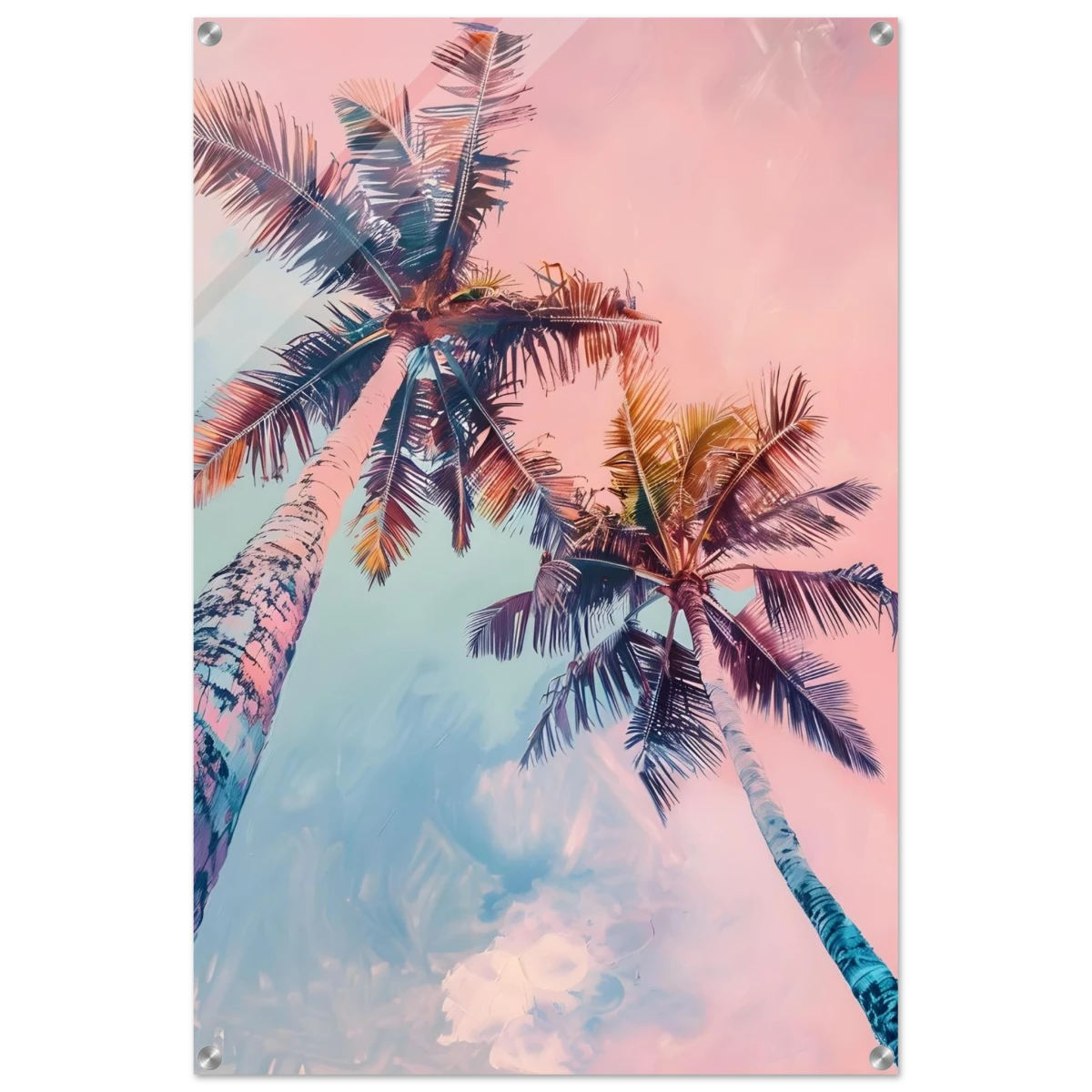 “Sunset Palms” | Wall Art Print - Acrylic Print - 60x90 cm / 24x36″ - 