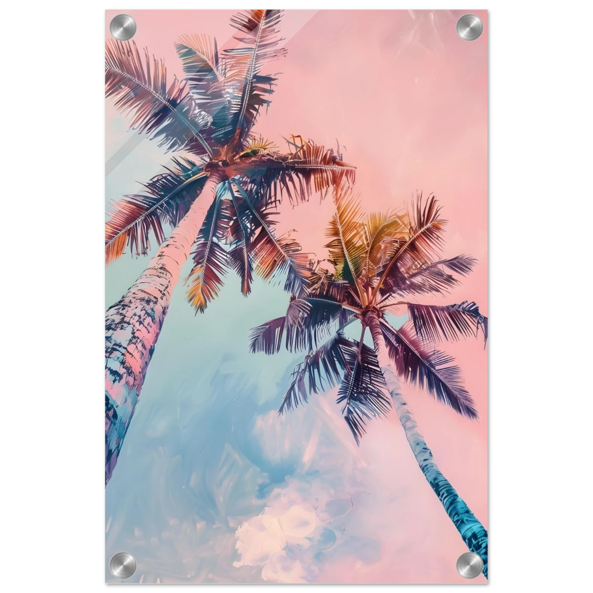 “Sunset Palms” | Wall Art Print - Acrylic Print - 30x45 cm / 12x18″ - 