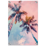 “Sunset Palms” | Wall Art Print - Acrylic Print - 30x45 cm / 12x18″ - 