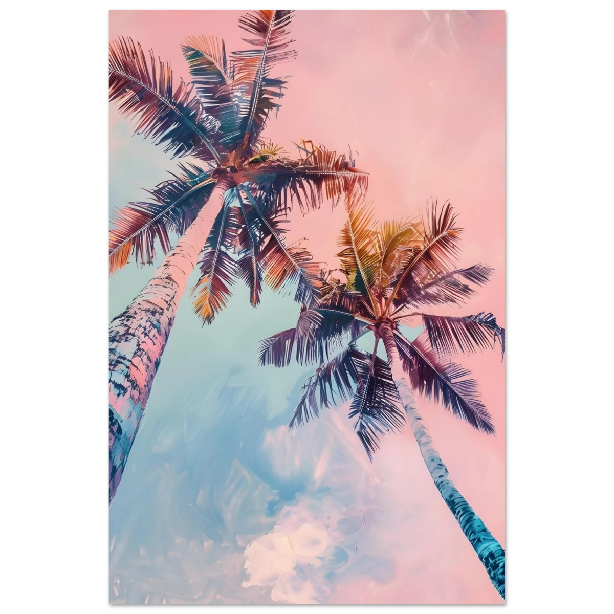 “Sunset Palms” | Wall Art Print - Fine Art Poster - 30x45 cm / 12x18″ - 