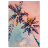 “Sunset Palms” | Wall Art Print - Wood Prints - 50x75 cm / 20x30″ - 