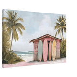 Surfside Retreat | Modern Coastal Wall art Print - Canvas - 60x90 cm / 24x36″ - 