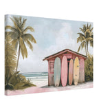 Surfside Retreat | Modern Coastal Wall art Print - Canvas - 40x60 cm / 16x24″ - 