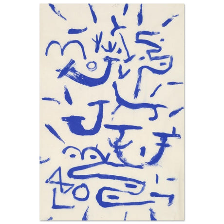 Surrealist Abstract Art Kriechendes und Baumendes (Creeper and Climber) by Paul Klee 1937 - Aluminum Print - 30x45 cm / 12x18″ - 