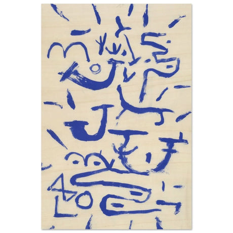 Surrealist Abstract Art Kriechendes und Baumendes (Creeper and Climber) by Paul Klee 1937 - Wood Prints - 40x60 cm / 16x24″ - 20 mm