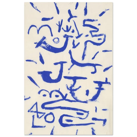 Surrealist Abstract Art Kriechendes und Baumendes (Creeper and Climber) by Paul Klee 1937 - Aluminum Print - 50x75 cm / 20x30″ - 