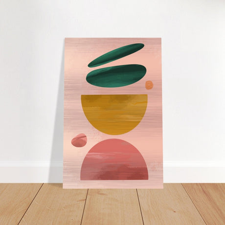 Symmetry in Motion | Abstract Minimalism | Wall art print - Brushed Aluminum Print - 30x45 cm / 12x18″ - 