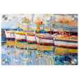 “Symphony of Sails” – Vibrant Reflections in a Seaside Dream | Wall art - Acrylic Print - 20x30 cm / 8x12″ - 