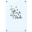 Take care of your mind | Motivational art wall art print - Acrylic Print - 30x45 cm / 12x18″ - 