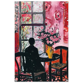 Tea by the Garden | Contemporary Impressionism | wall art print - Acrylic Print - 30x45 cm / 12x18″ - 