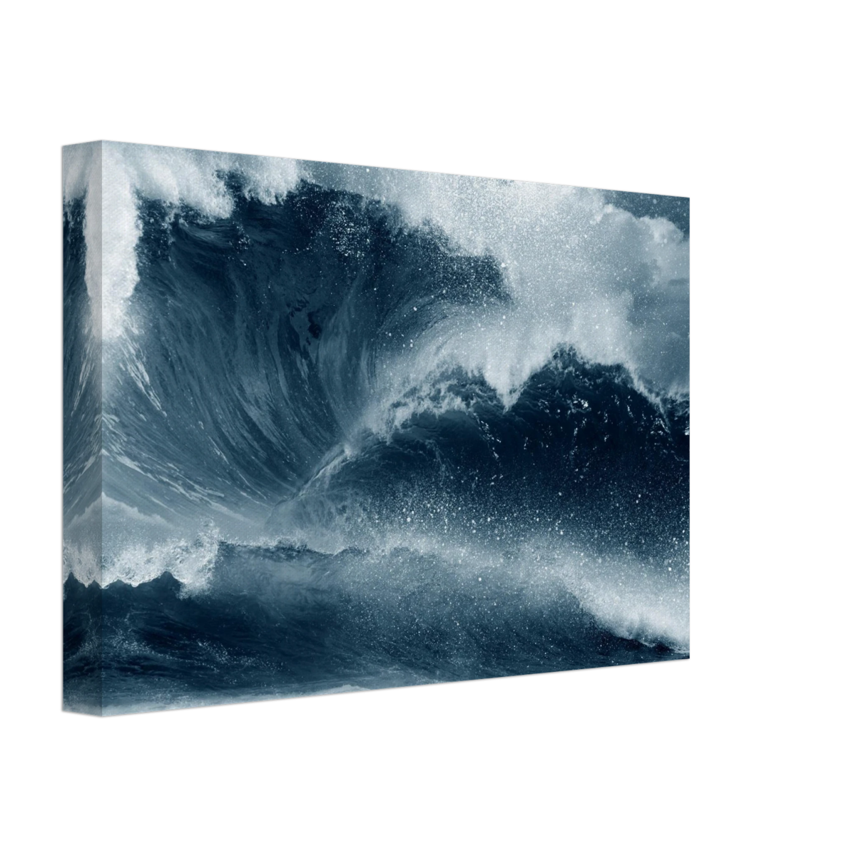 "Tempest Surge" – Monochrome Ocean Wave Wall Art Print - Canvas - 20x30 cm / 8x12″ - 