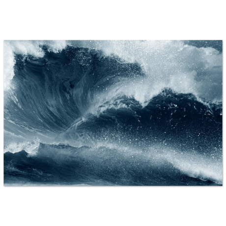 "Tempest Surge" – Monochrome Ocean Wave Wall Art Print - Fine Art Poster - 40x60 cm / 16x24″ - 