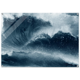 "Tempest Surge" – Monochrome Ocean Wave Wall Art Print - Acrylic Print - 70x100 cm / 28x40″ - 